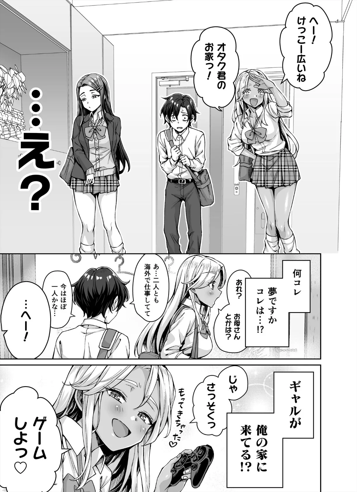 ギャル猫娘がうちに住み着いてなぜか毎日3P三昧になってしまう話 1巻 5ページ