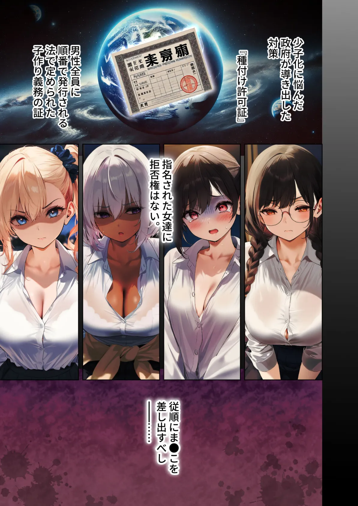 拒否権なし!絶対種付け制度 さんにんめ 〜ご奉仕ペットくるみちゃん〜 モザイク版 3ページ