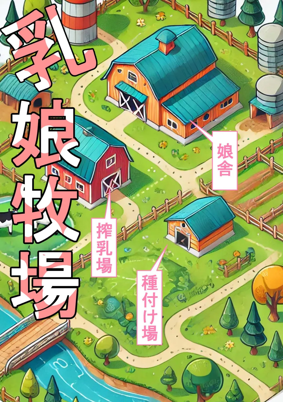 乳娘おっぱい牧場のしおり 〜乳娘産業でみんなに元気で健康な性活をお届けします!〜 モザイク版 4ページ