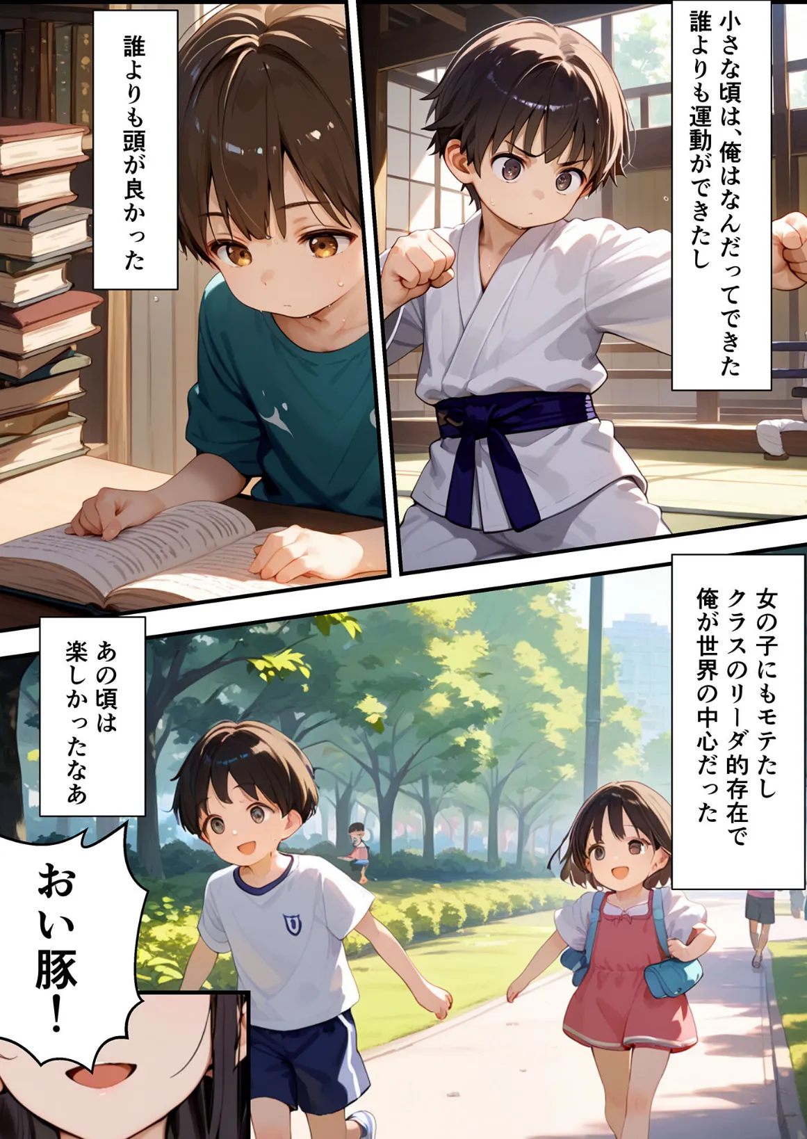 ●●アプリでいじめっ子を肉●●にする話 モザイク版 4ページ