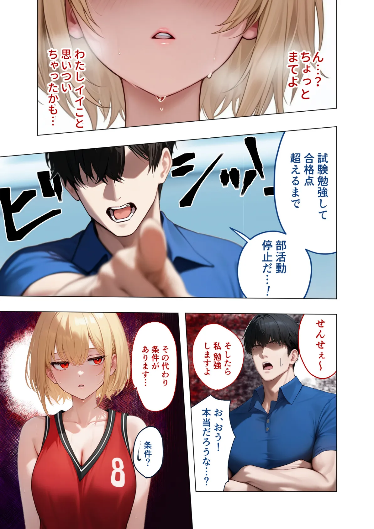 真夏のビッチな姉妹ハーレム 〜オ○ニー中毒ギャル達の家庭教師になった俺〜 第1話 モザイク版 5ページ