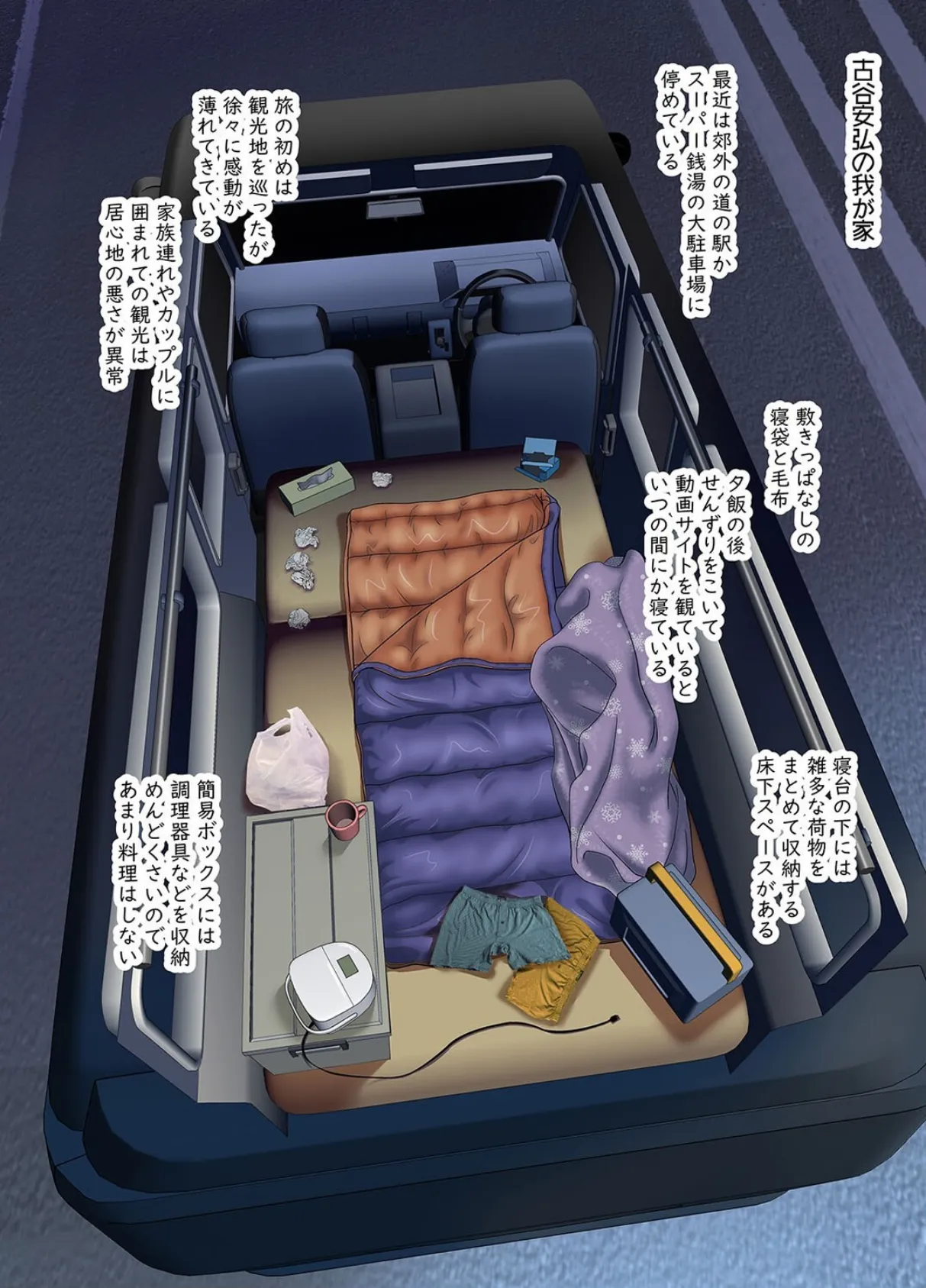 車中泊旅で拾った家出娘（1） 4ページ