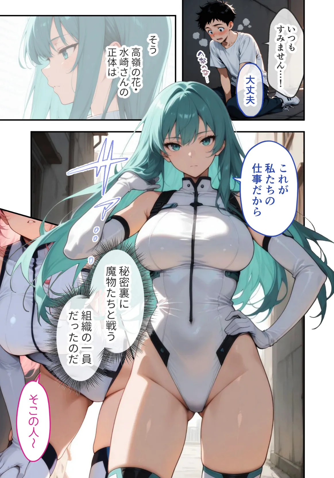 戦うエッチなお姉さんの特濃魔力サーバーになる話 モザイク版 9ページ