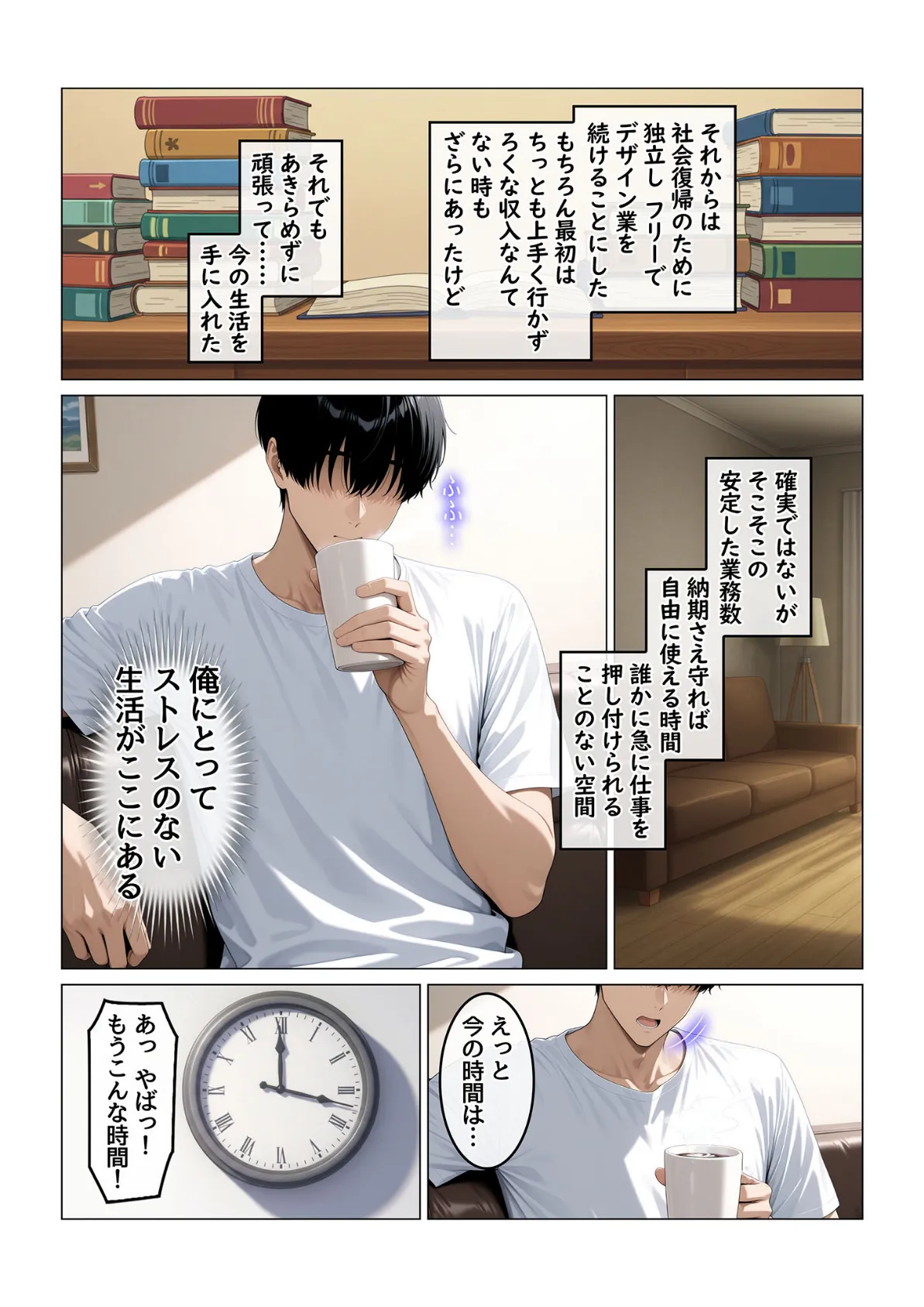 欲求不満を隠し続けてきた未亡人女将と汗だくで求め合う温泉宿の夜1 モザイク版 5ページ