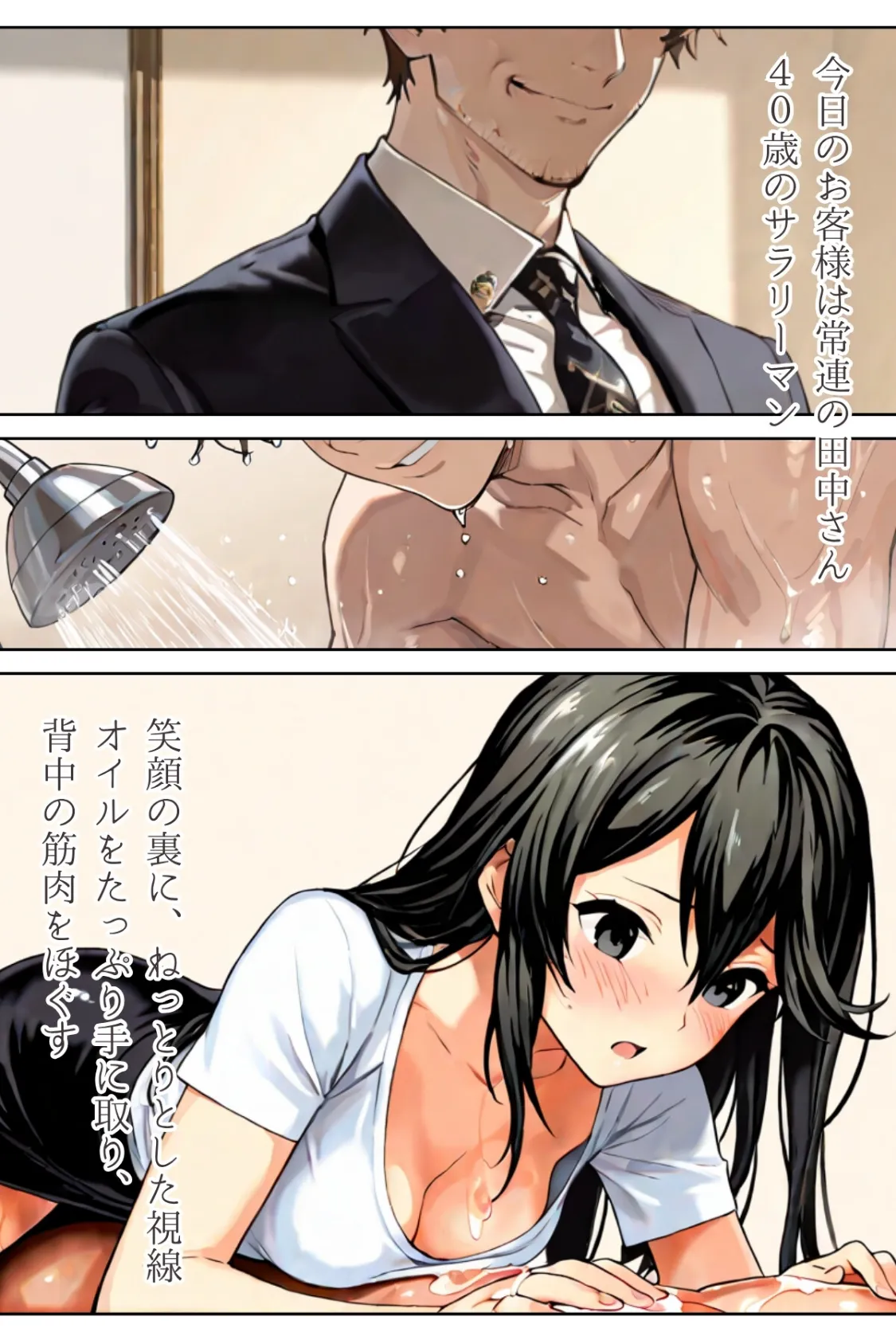 やみつきメンズエステ嬢〜予約困難セラピの憂鬱〜R指定 合冊版 11ページ